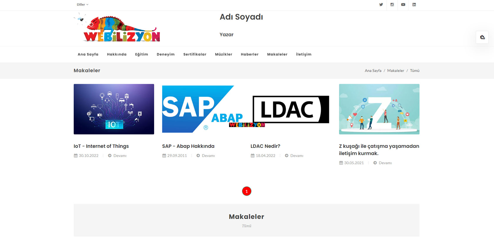 Kişisel Web Site Paketi